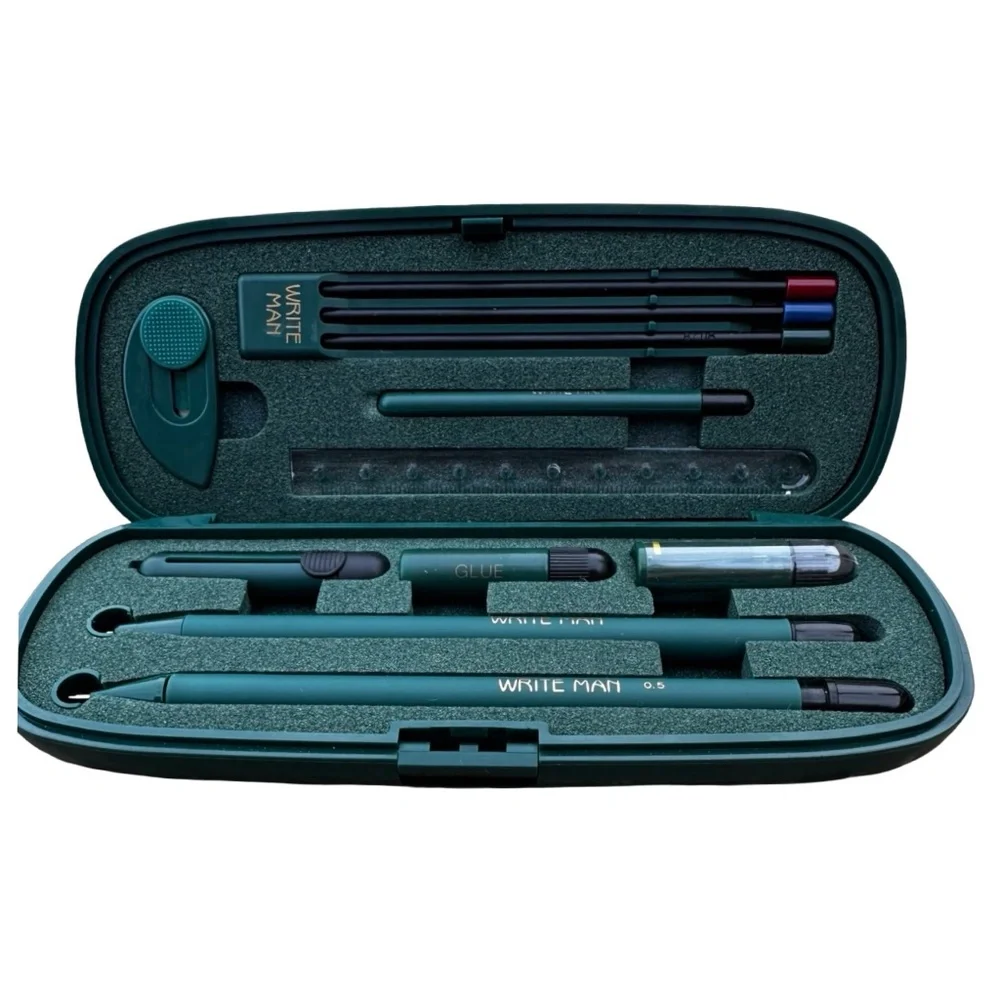 SENSI Write Man Vintage Mechanical Pencil & Drawing Set in Hard Case – Complete